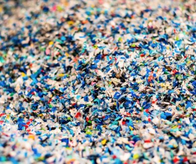 Shredded plastic garbage