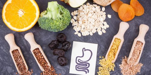 health foos with drawing of a stomach